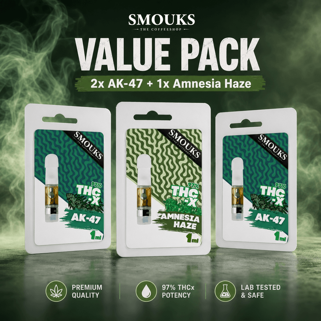 Value Pack — 2× AK-47 + Amnesia Haze