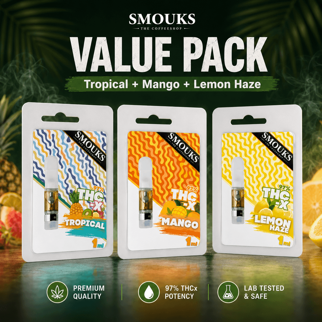 Value Pack — Tropical + Mango + Lemon Haze